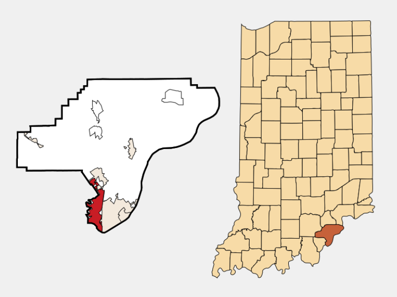 Clarksville locator map