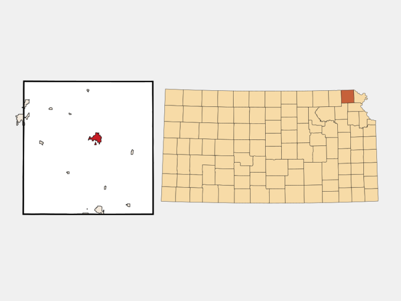 City of Hiawatha locator map