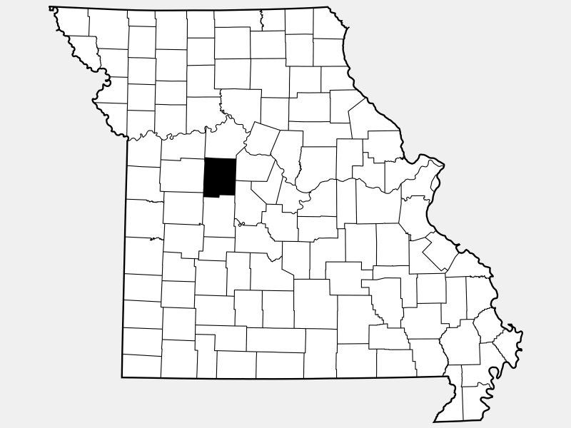 Map of Missouri highlighting Pettis County image