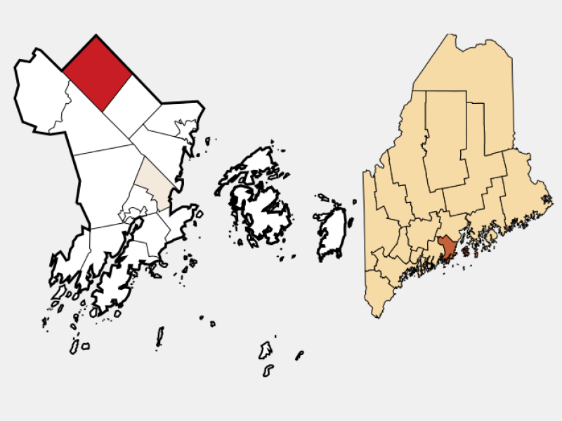 Locator map showing the position of Appleton