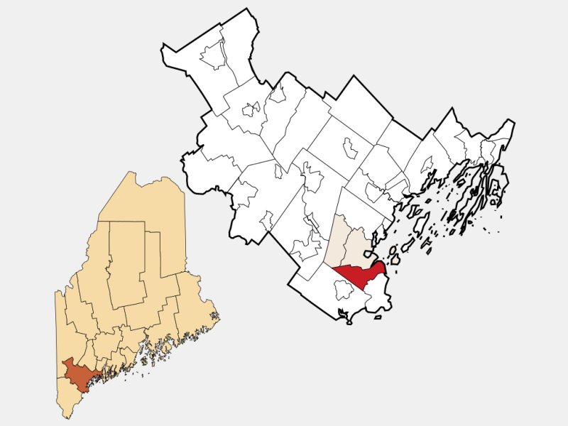 City of South Portland locator map