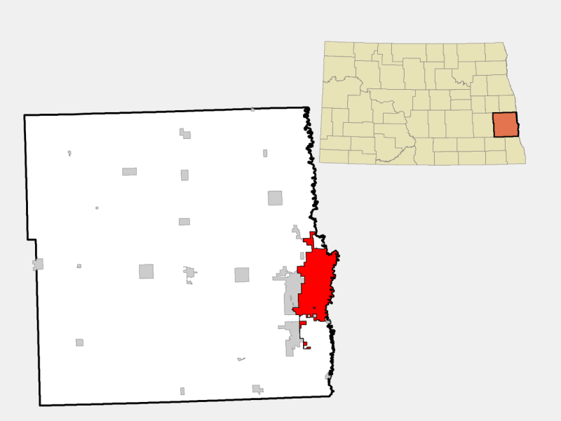 City of Fargo locator map