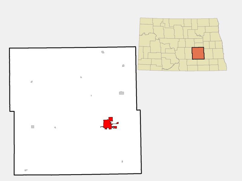 City of Jamestown locator map