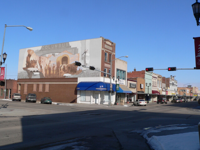 Columbus  Nebraska 2500 block 13th St from SW image