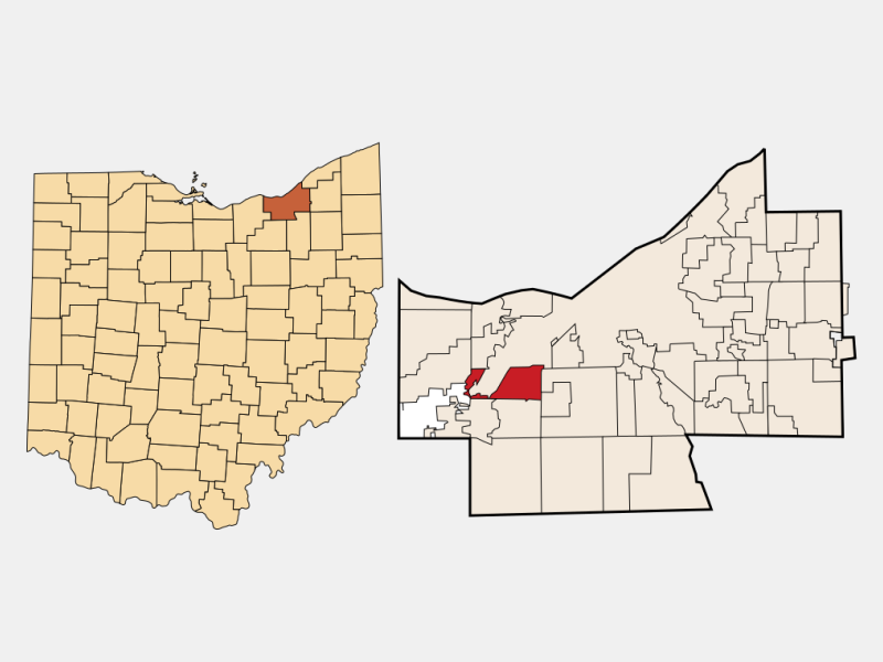 City of Brook Park locator map