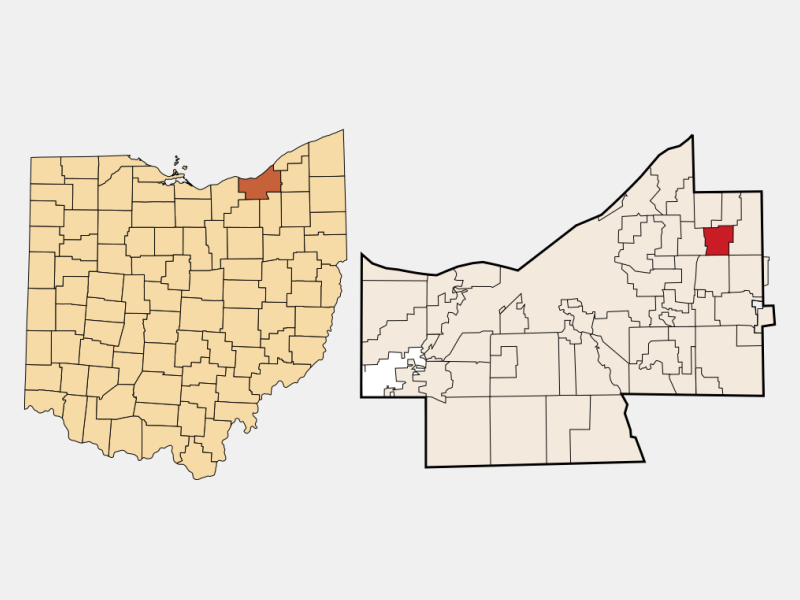 City of Mayfield Heights locator map
