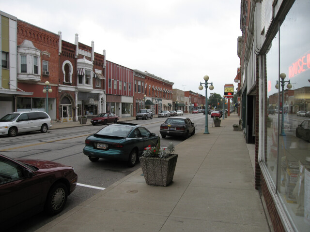 Oak Harbor, Ohio as viewed from Water Street