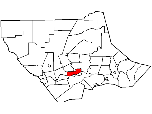 City of Williamsport locator map
