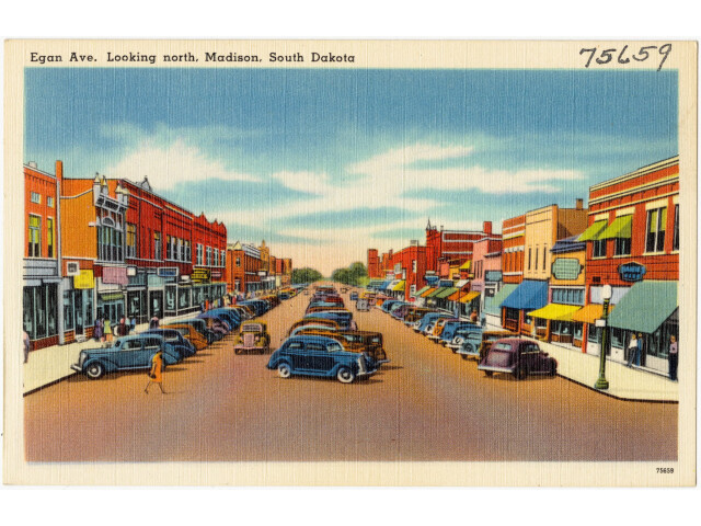 Egan Ave. looking north  Madison  South Dakota '75659' image