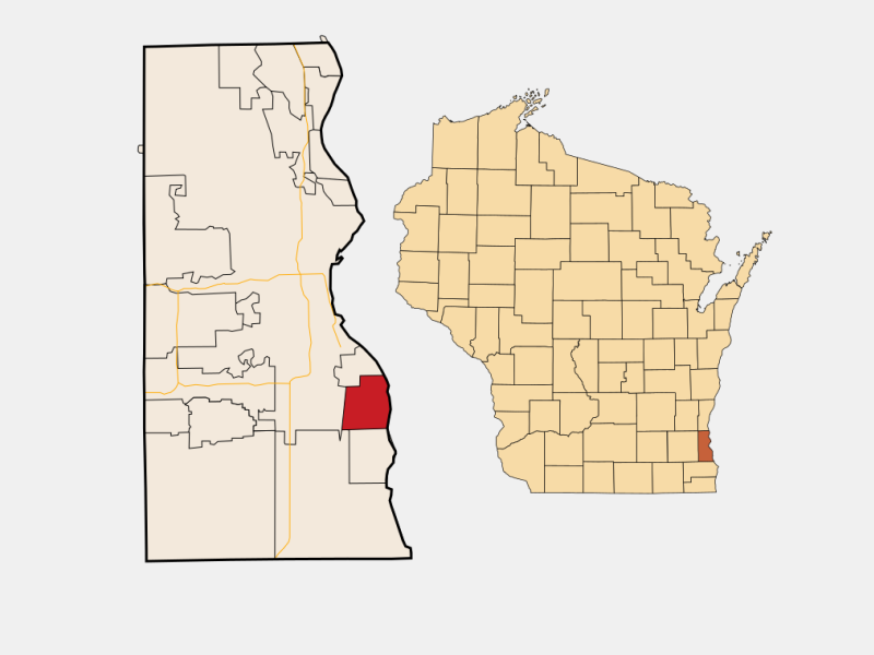 City of Cudahy locator map