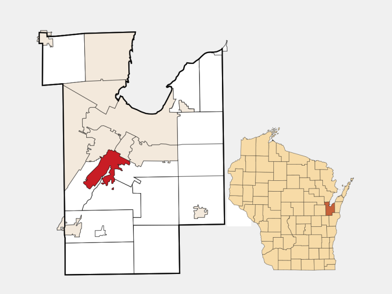 City of De Pere locator map
