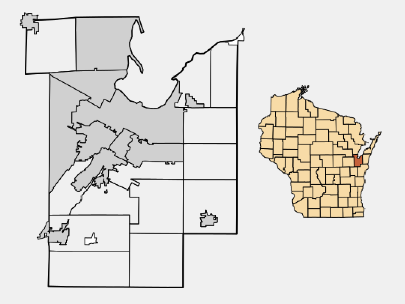Village of Hobart locator map