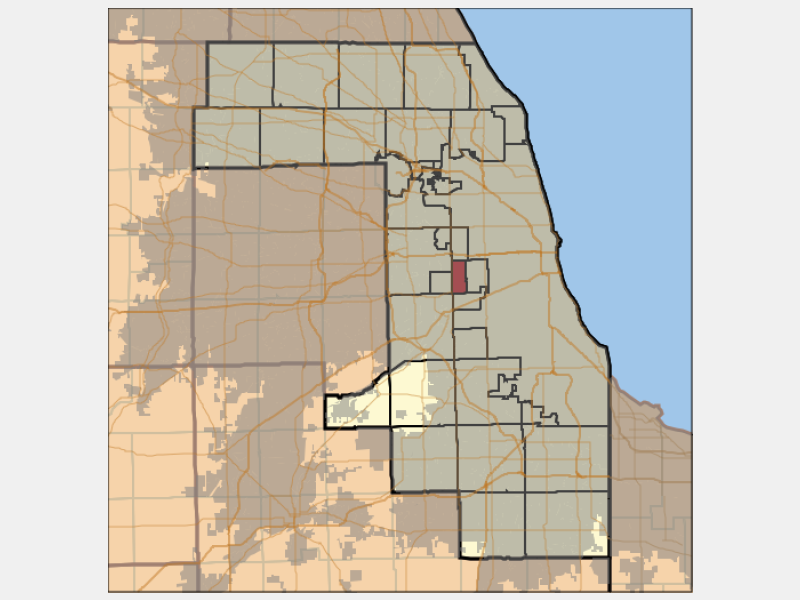 City of Berwyn locator map