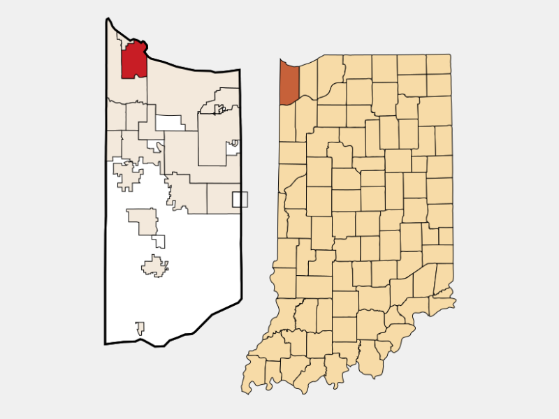 City of East Chicago locator map