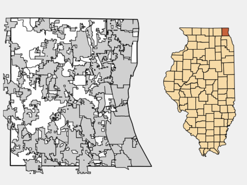 City of Zion locator map