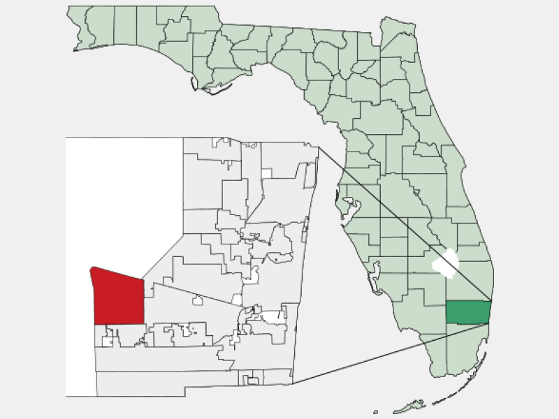 City of Weston locator map