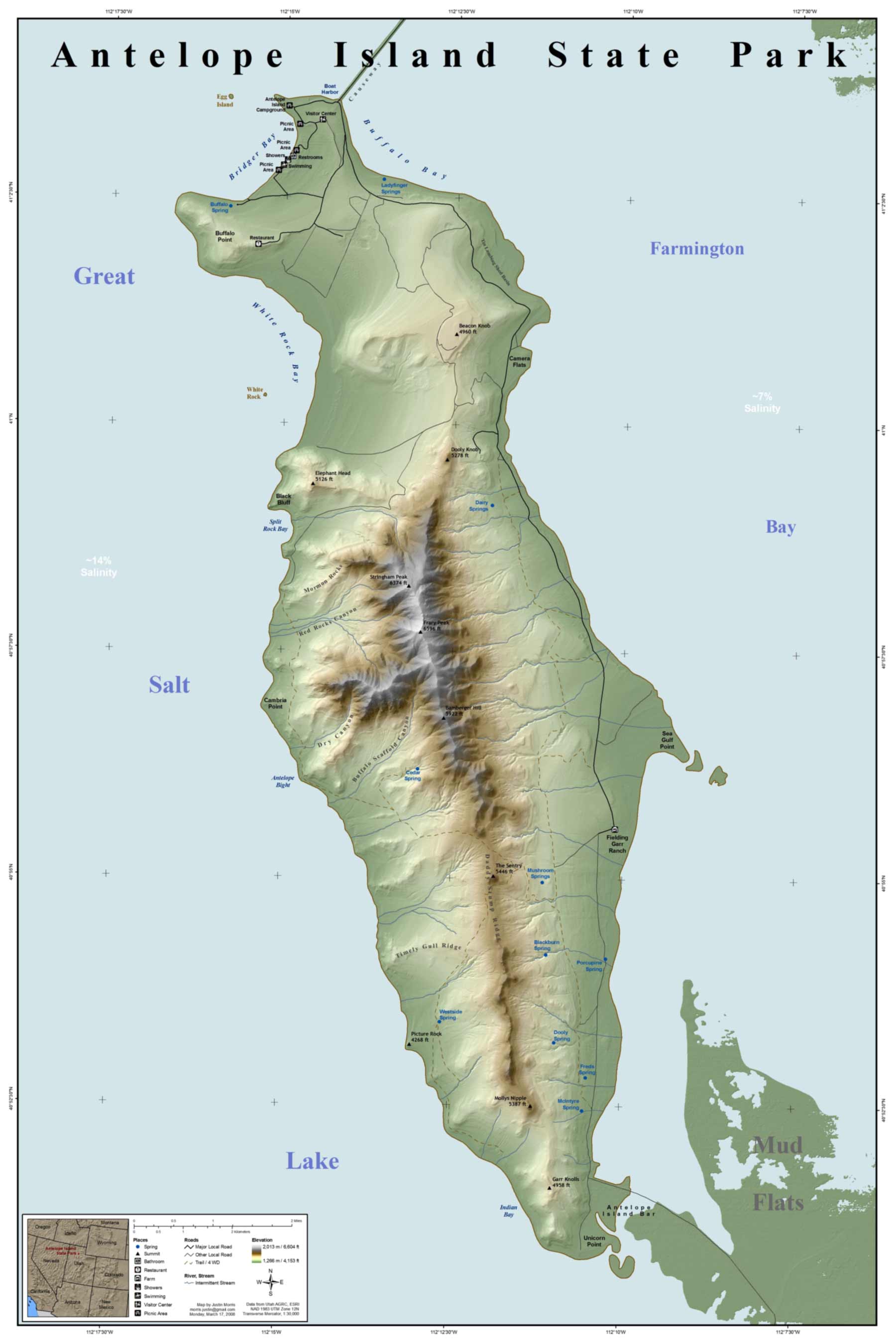 Antelope Island State Park Map