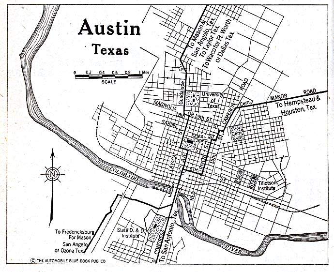 Austin Tx 1920 Map