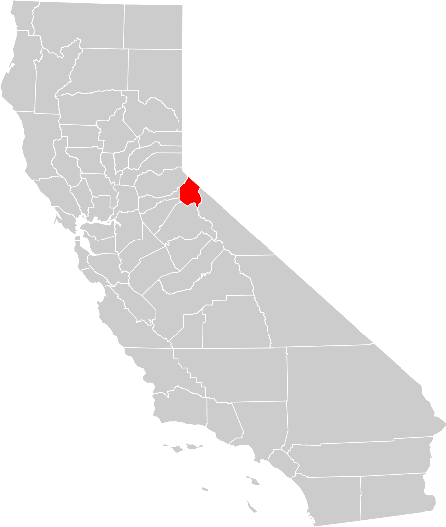 California County Map (alpine County Highlighted) - MapSof.net