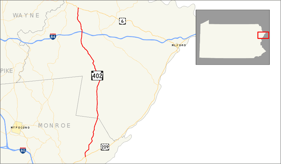 Pa 402 Map