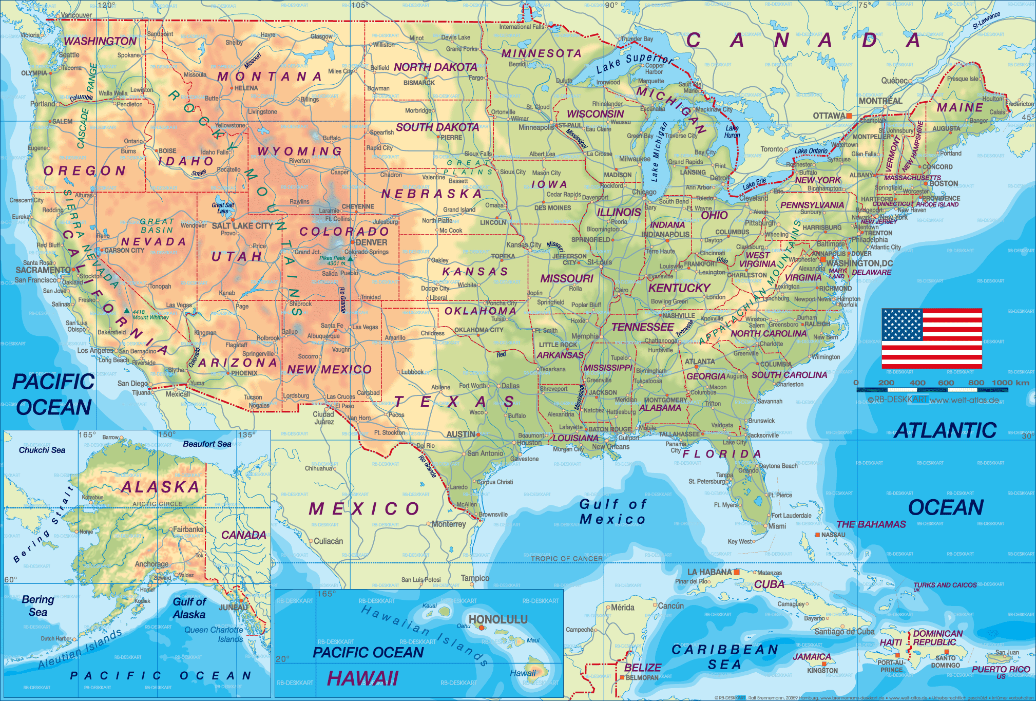 United States Cities Map