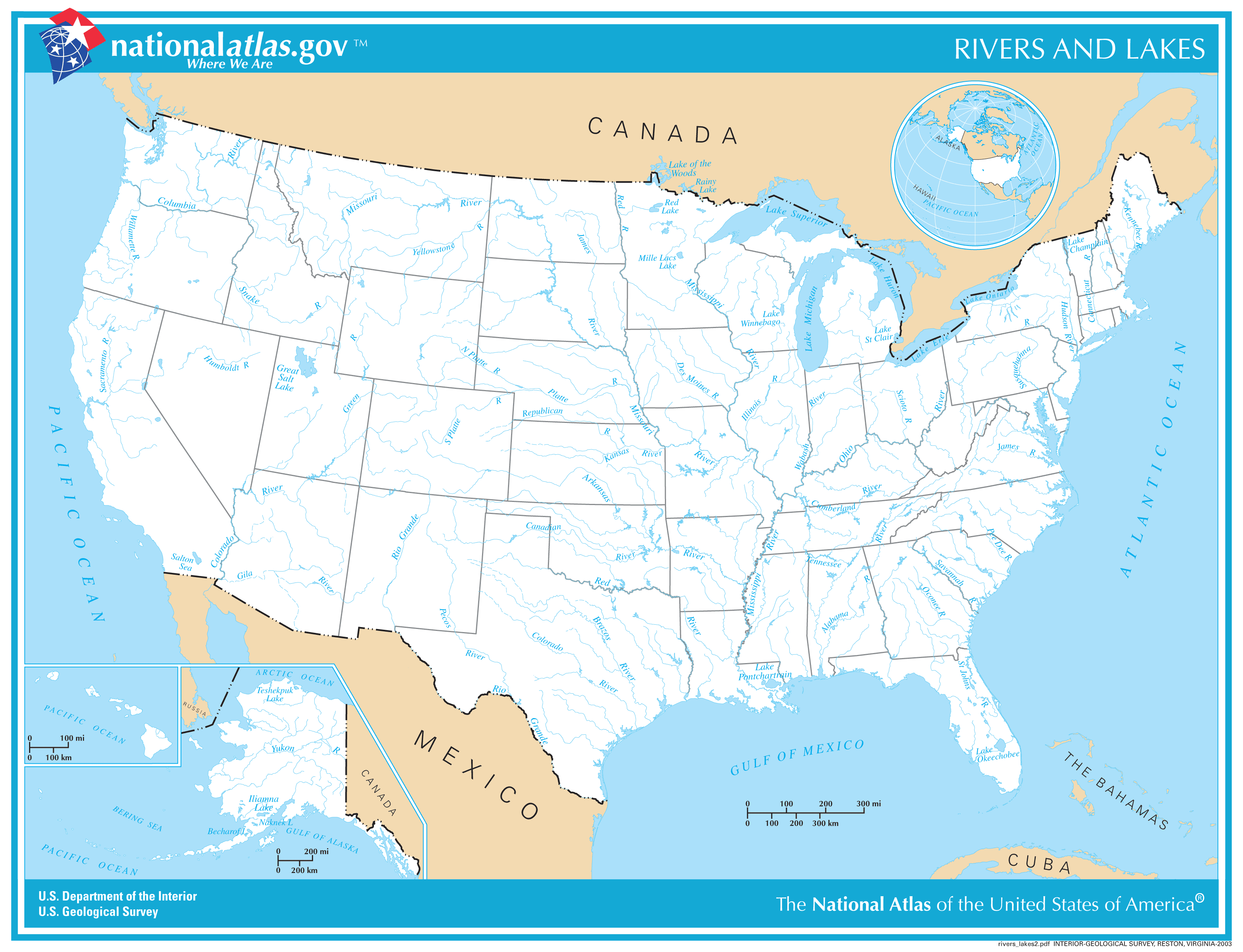 Us Rivers Lakes
