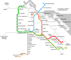 Amsterdam Metro Map