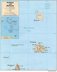 Antigua And Barbuda Map