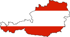Austria Flag Map