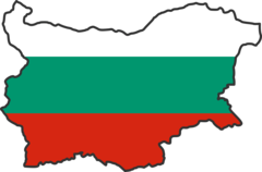 Bulgaria Flag Map