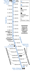 Cleveland Healthline Map