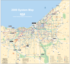Cleveland Transport Map