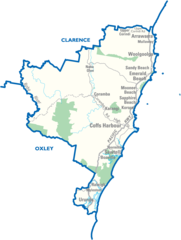 Coffs Harbour City Map