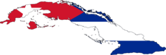 Cuba Flag Map