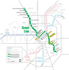 Dallas Blue Line Map (light Rail) - MapSof.net