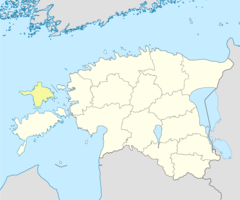 Estonia Blank Map Hiiu Location