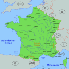 France Cities Map