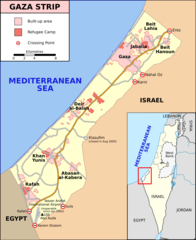 Gaza Strip Map