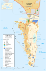 Gibraltar Map French
