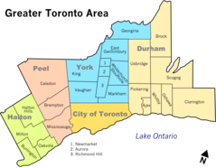 Greater Toronto Area Map