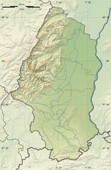 Haut Rhin Department Relief Location Map