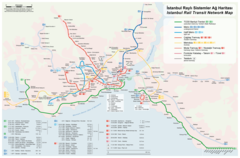 Istanbul Rail Transit Network Map