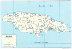 Jamaica Political Map
