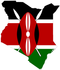 Kenya Flag Map