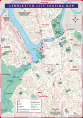 Launceston Map