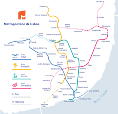 Lisbon Metro Map