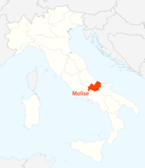 Location of Molise Map