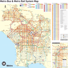 Los Angeles Transport Map