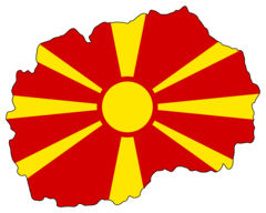 Macedonia Flag Map