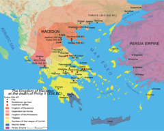 Map Macedonia 336 Bc